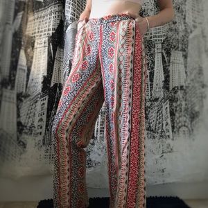 Love Tree Patterend Boho Pants
